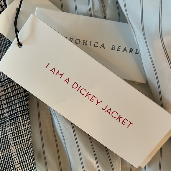 NWT Veronica Beard GIa Blue Plaid Dickey Jacket 6 - Picture 9 of 9